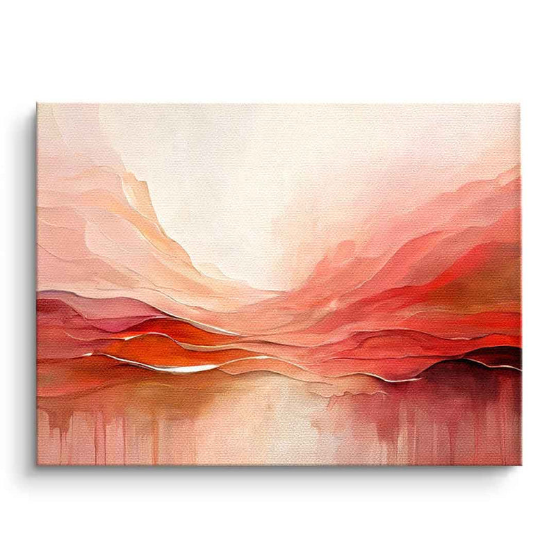 Crimson Peaks And Coral Valleys