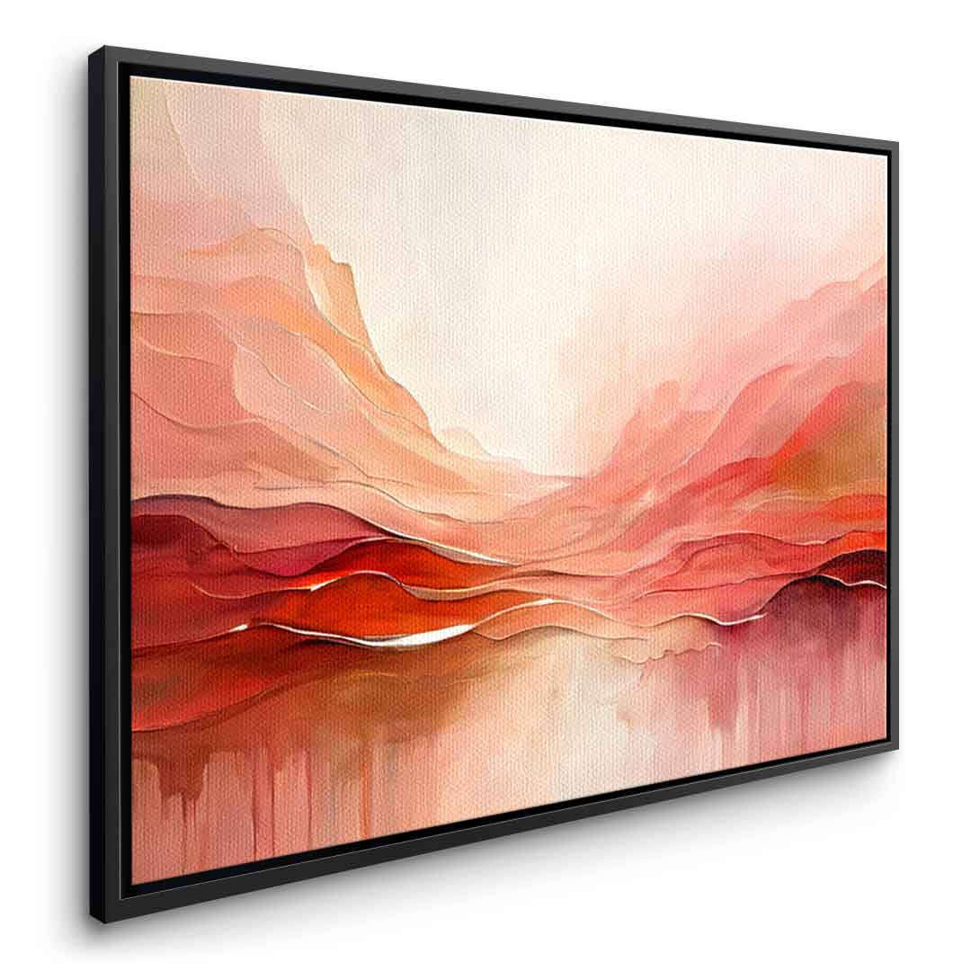 Crimson Peaks And Coral Valleys