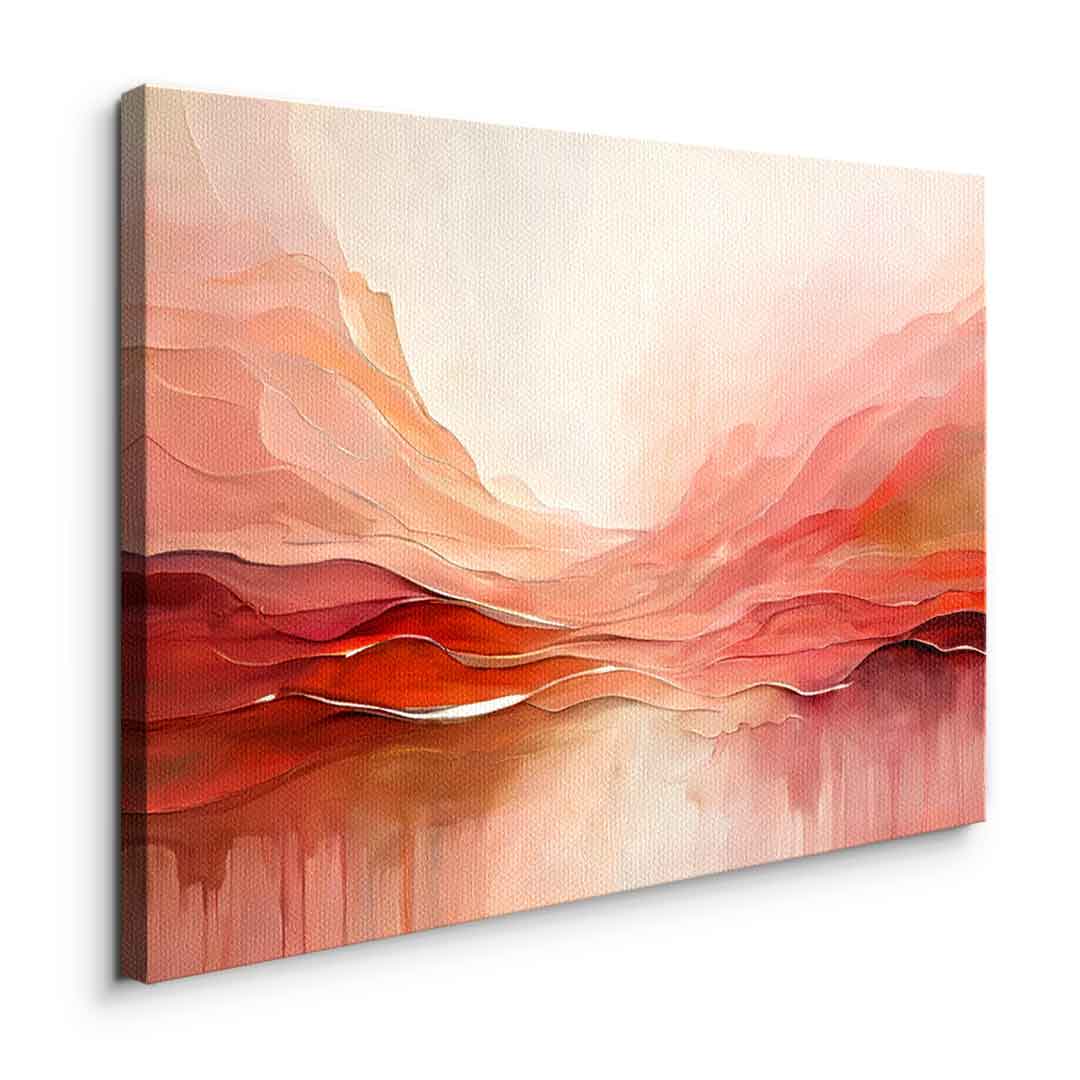 Crimson Peaks And Coral Valleys