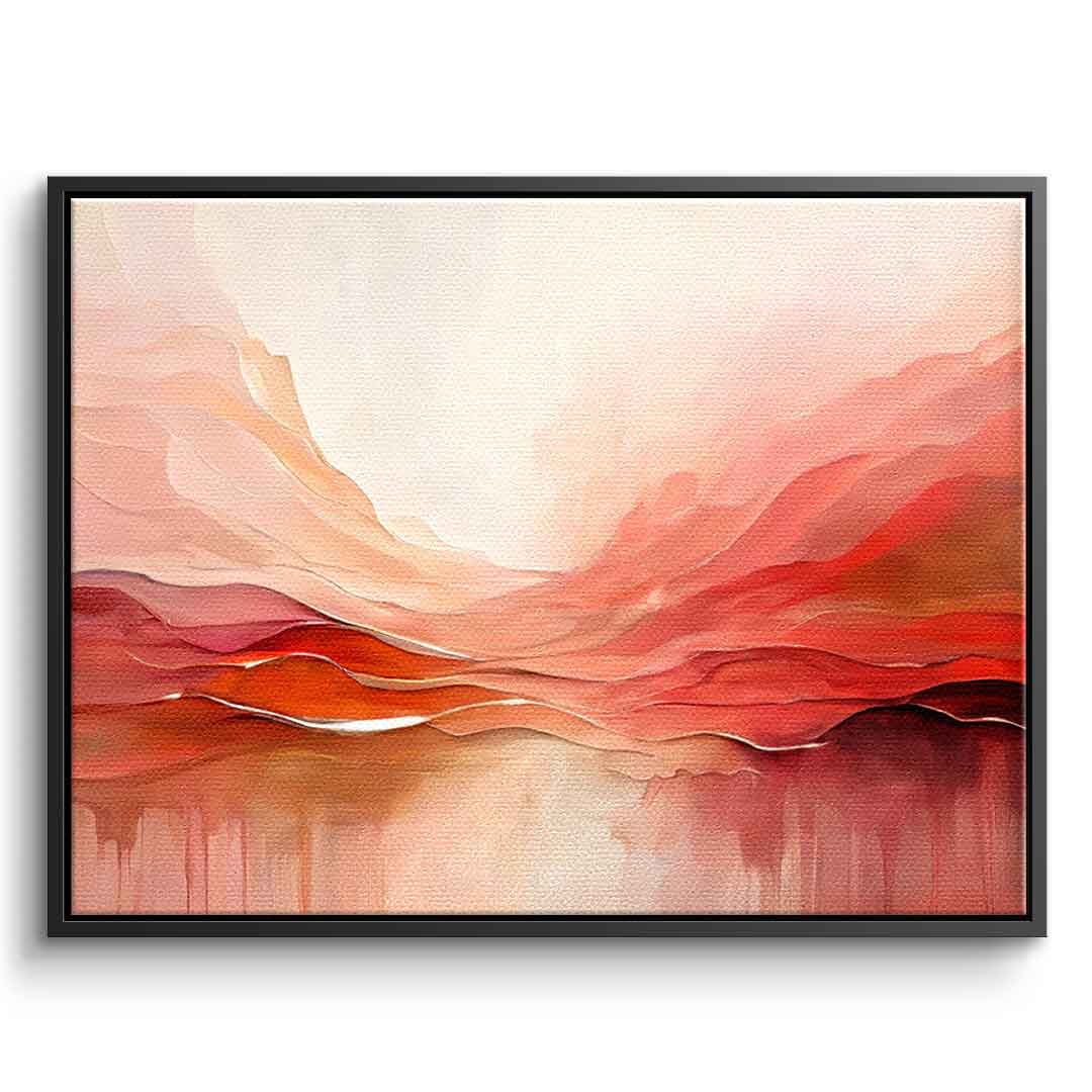 Crimson Peaks And Coral Valleys