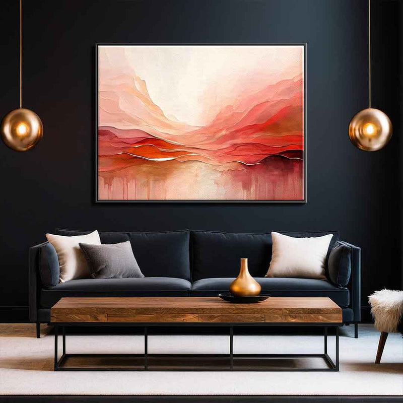 Crimson Peaks And Coral Valleys