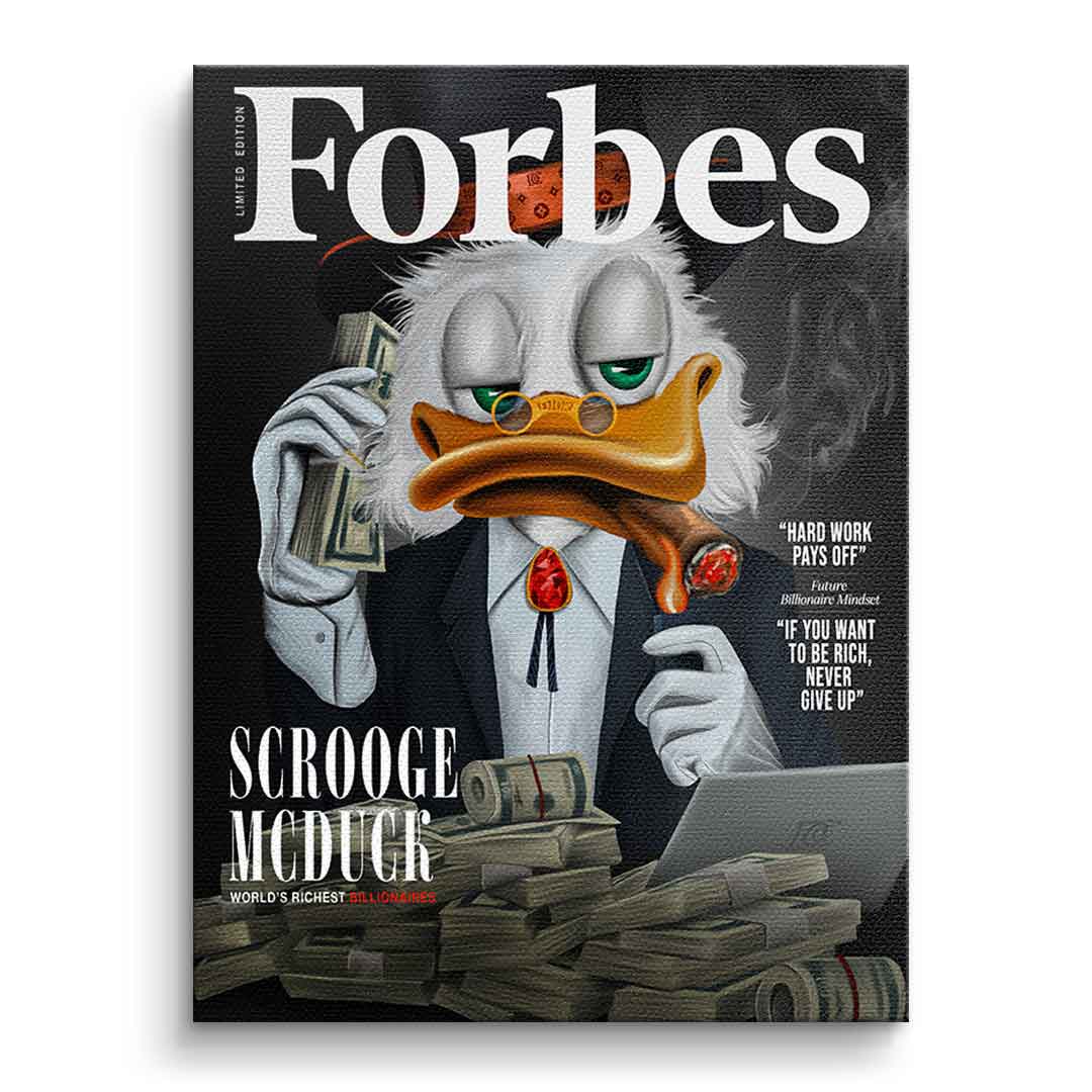 Billionaire Duck – Leinwand 40×30