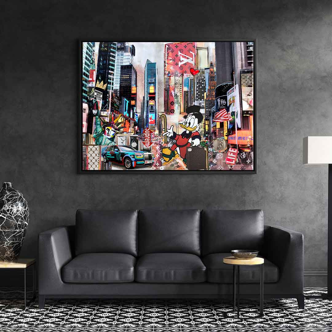 Scrooge McDuck in New York City