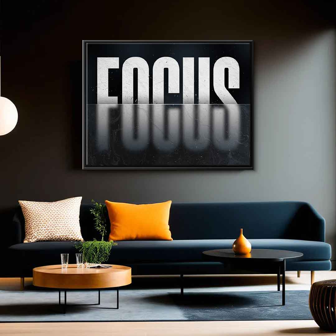 Canvas print Focus Motivation Success Wall art print – DOTCOMCANVAS®