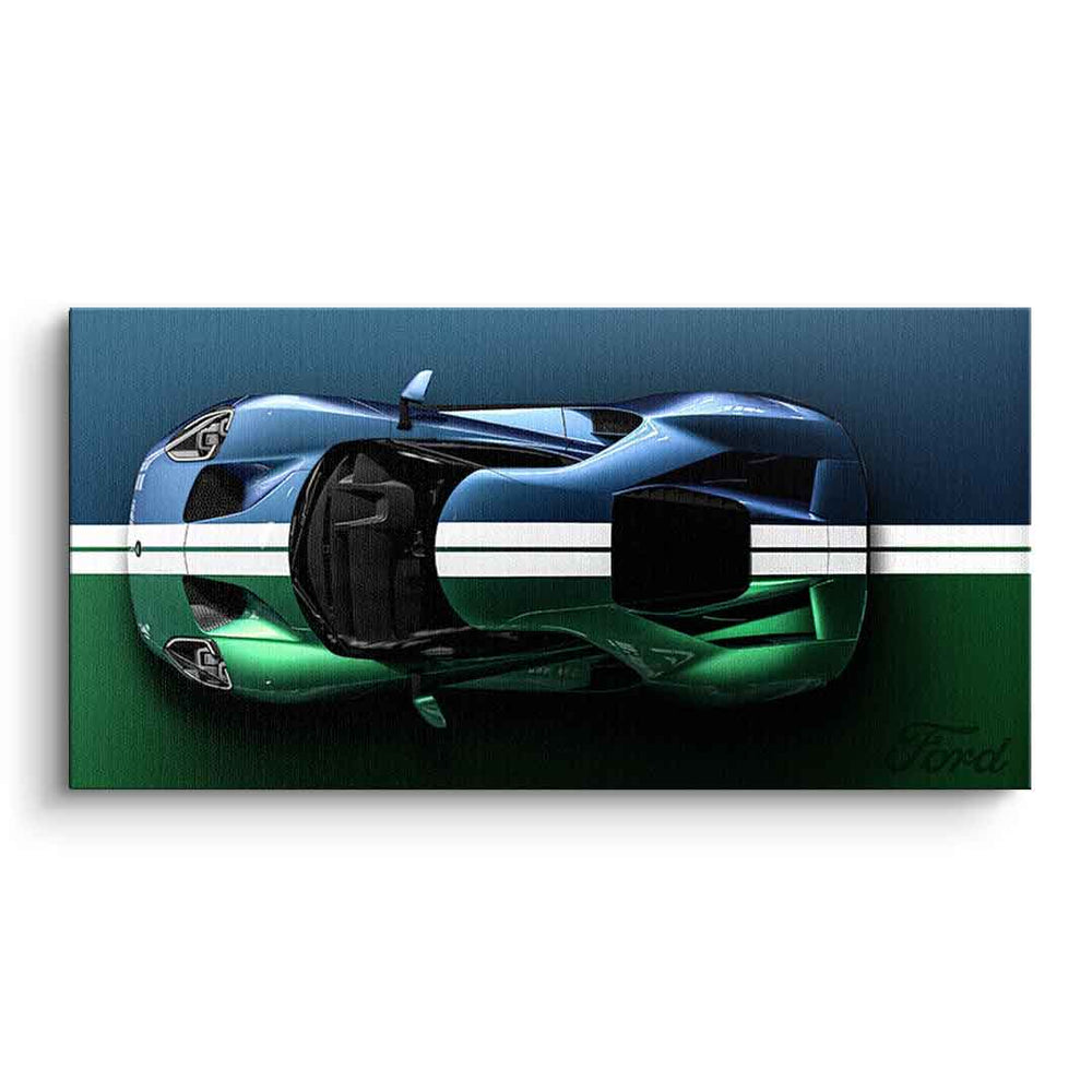 Ford GT als Leinwandbild – Auto Wandbild von DOTCOMCANVAS®
