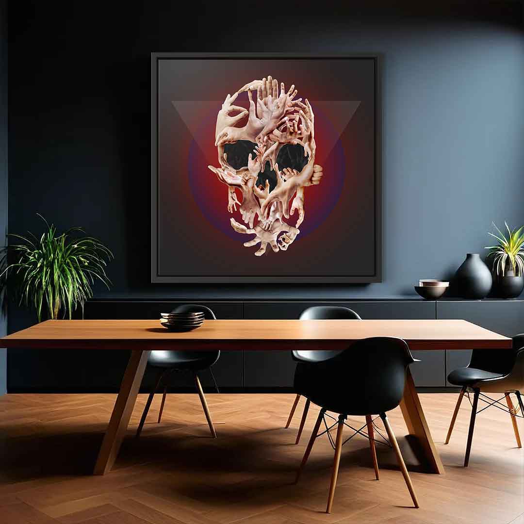 Hands Skull