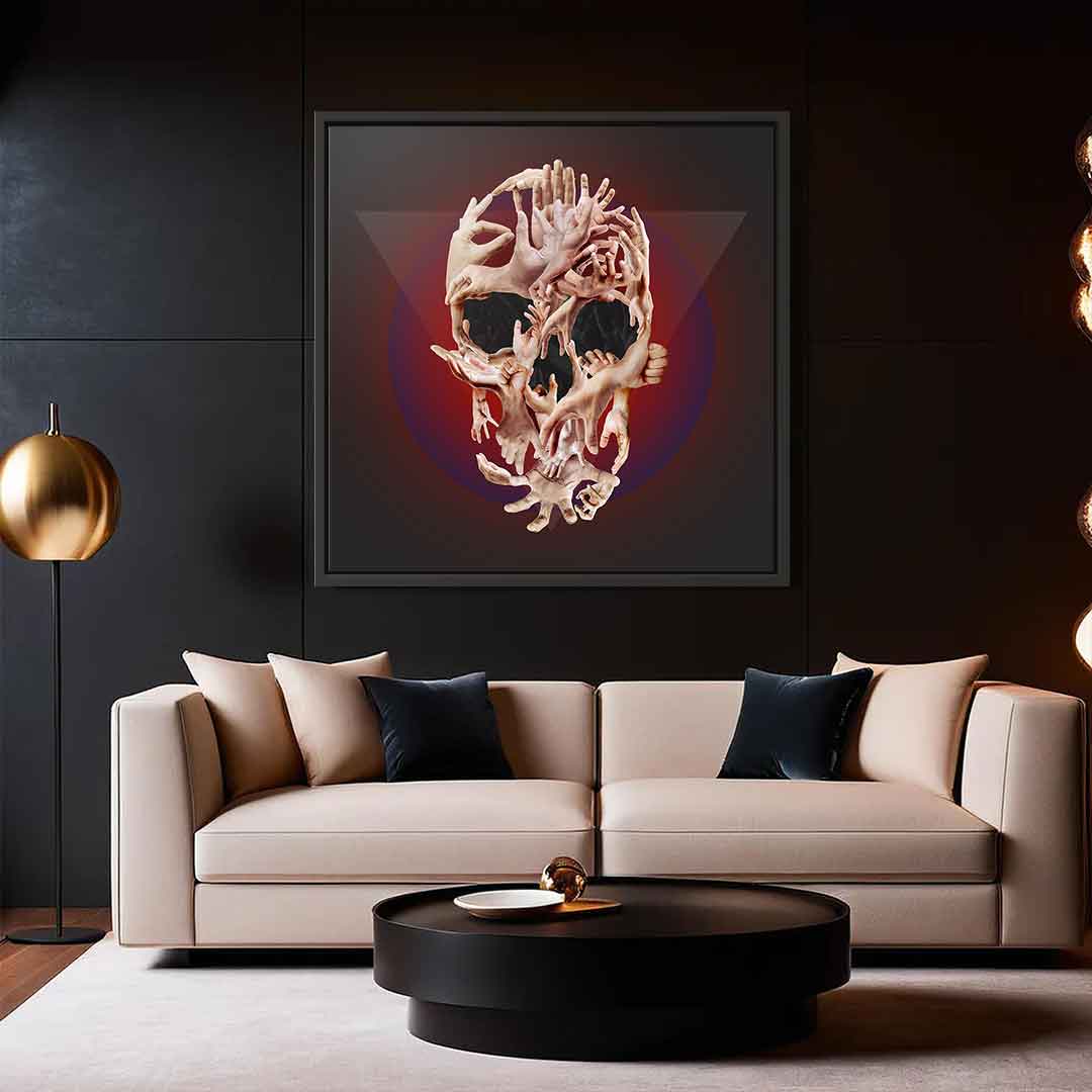Hands Skull