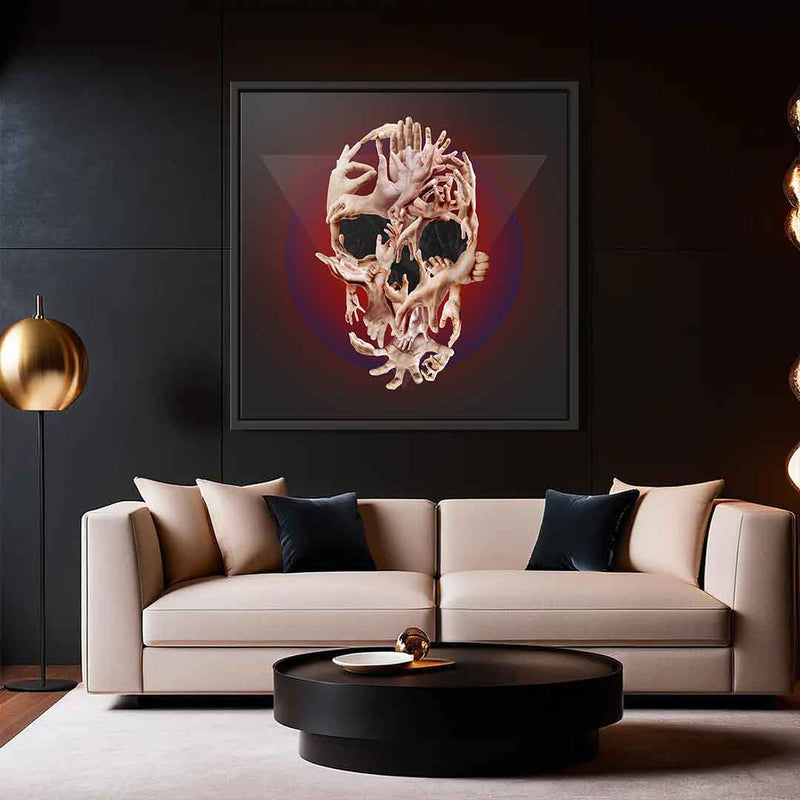 Hands Skull