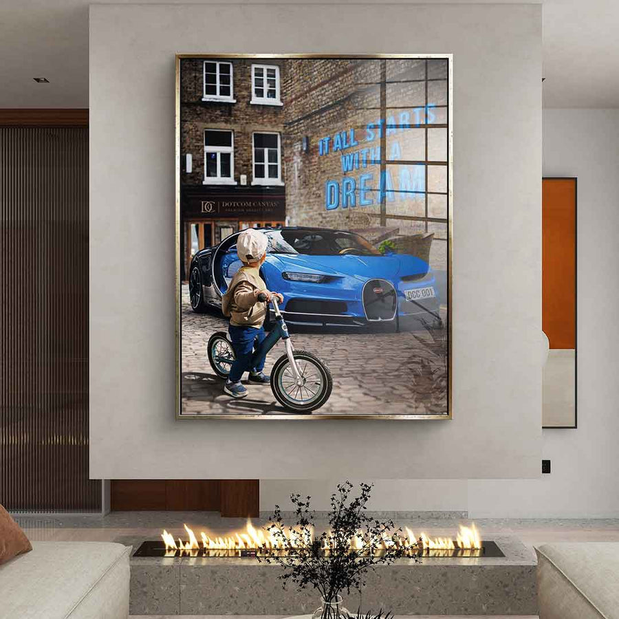 It all starts with a dream 2.0 - acrylic glass