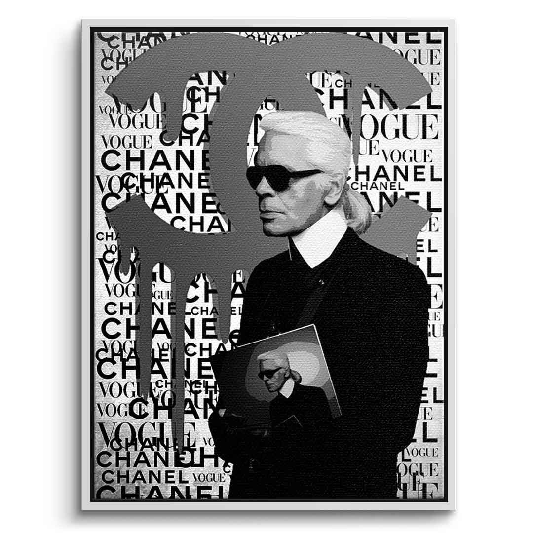 Canvas Art KINETIC 6 - Karl Lagerfeld Pop Art Portrait Coco Canvas Art KINETIC 6 - Karl Lagerfeld Pop Art Portrait Coco