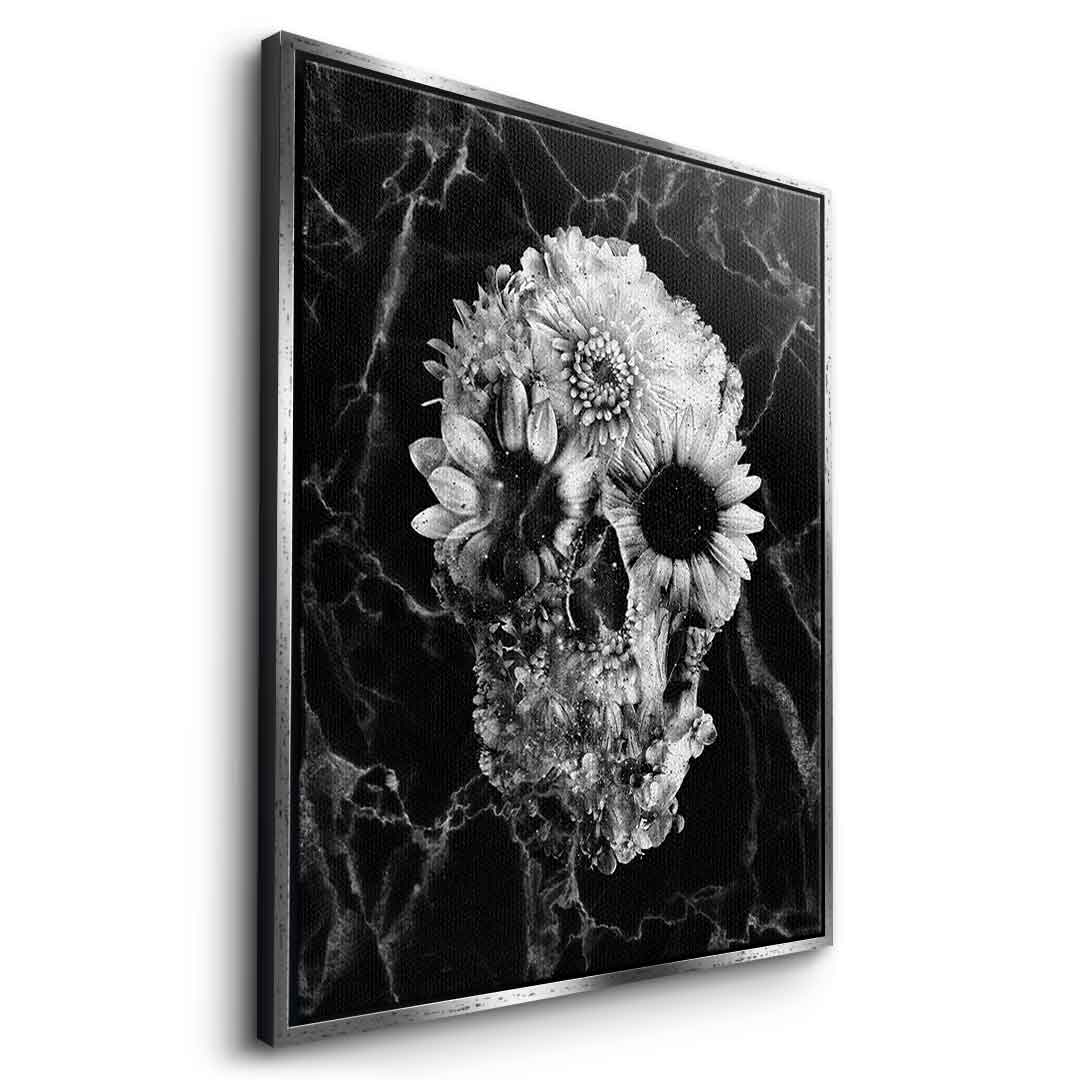 Marble Floral Skull