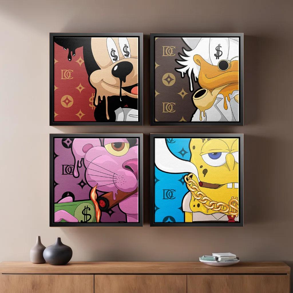 Melting Friends - Canvas 4x