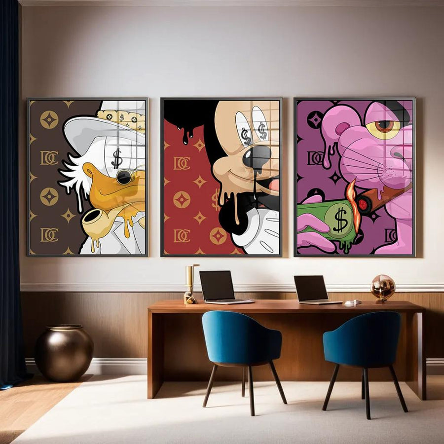 Melting Friends - Acrylglas 3x