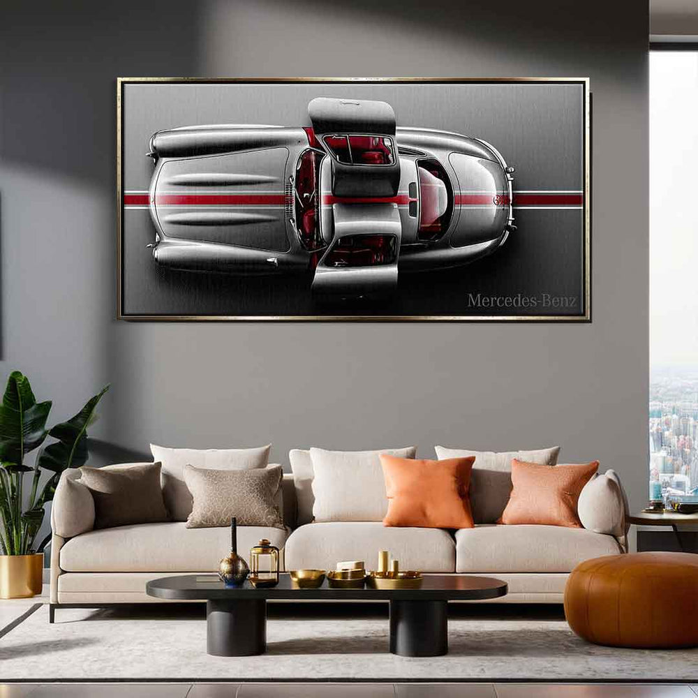 Mercedes-Benz 300 SL Gullwing Leinwandbild – Ansicht 3