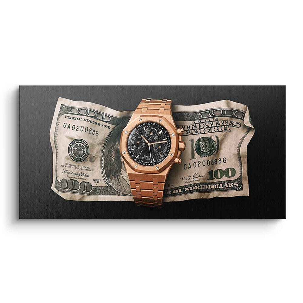 Money Buys Time als Leinwandbild – Motivationsbild von DOTCOMCANVAS®