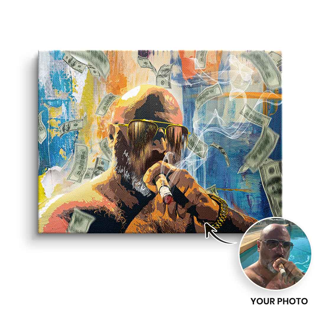 Money Rain Portrait - customizable