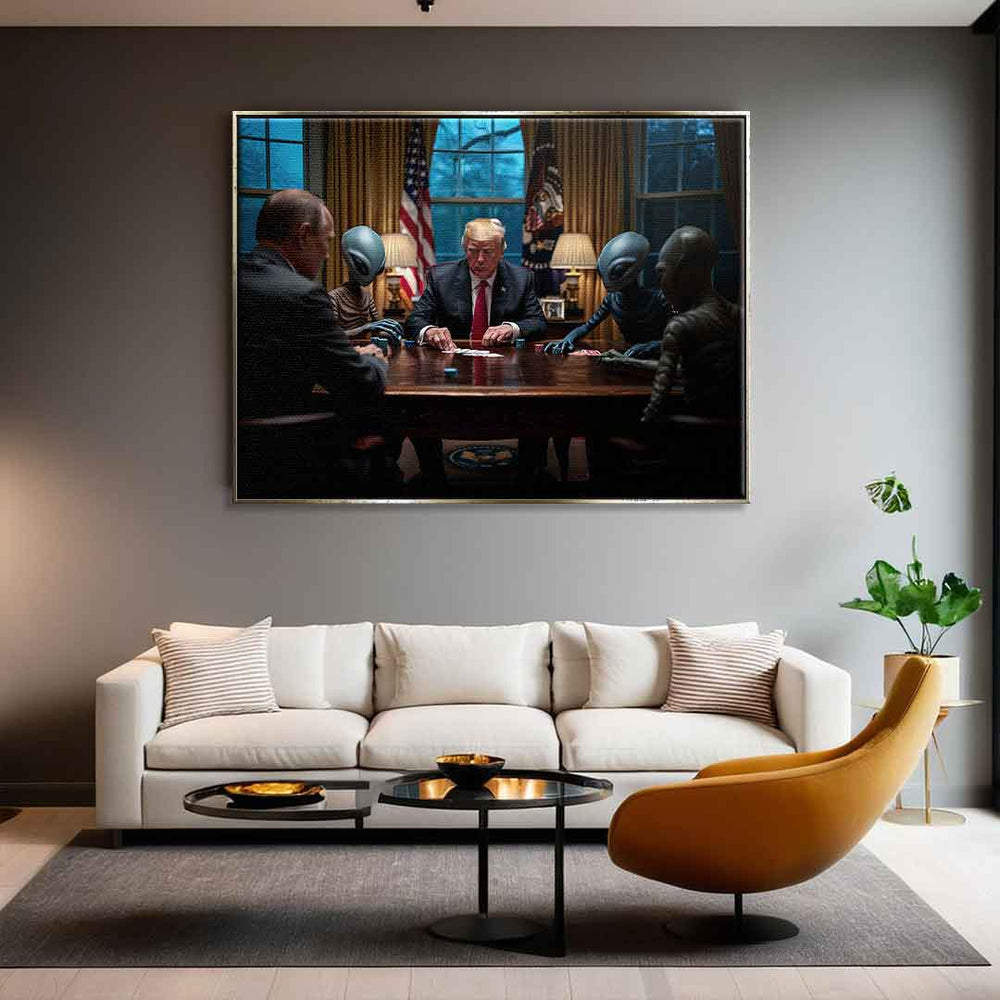 Oval Office Deal Leinwandbild – Ansicht 3