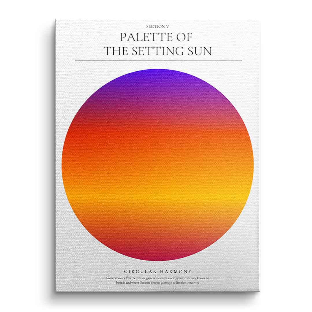 Palette of the setting sun