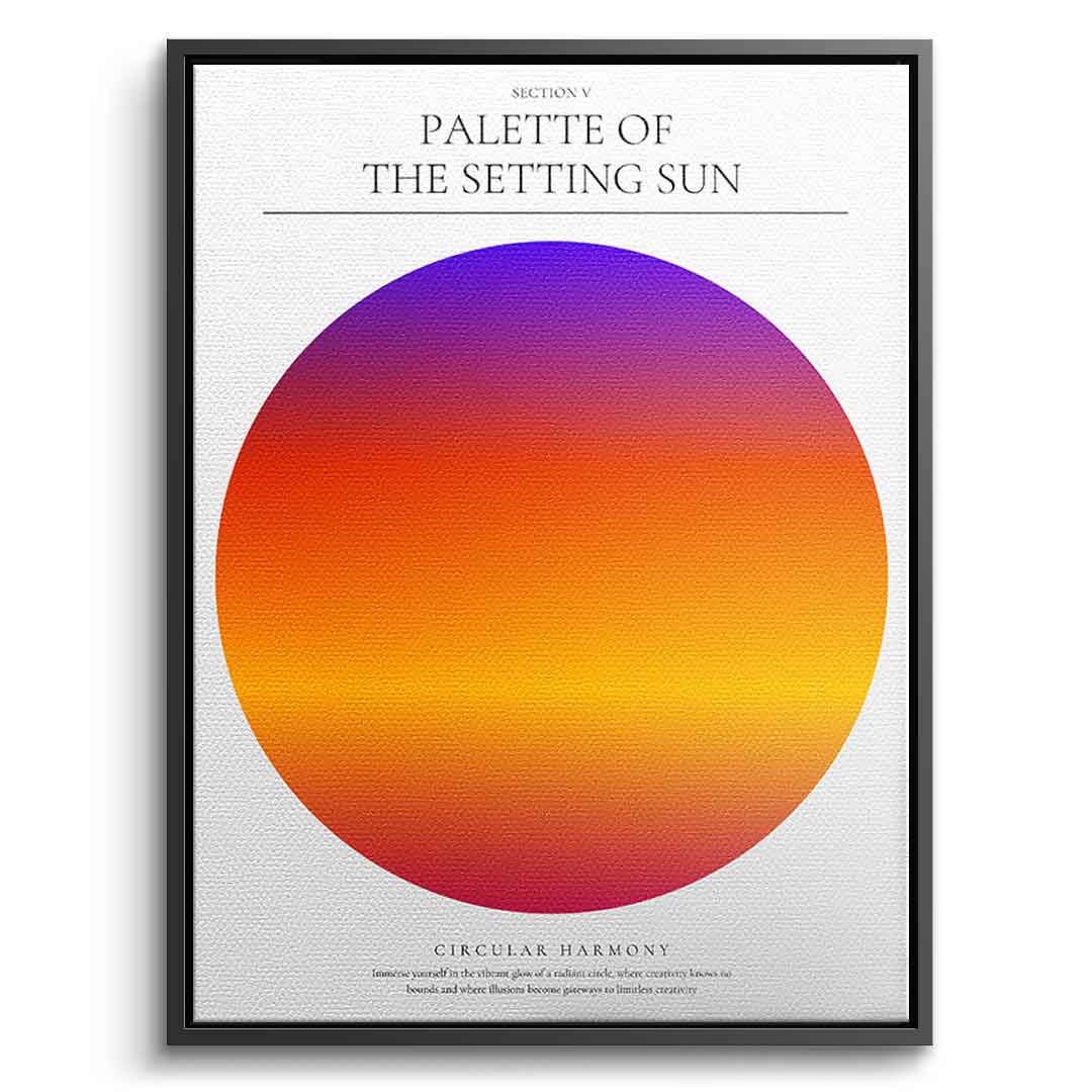 Palette of the setting sun