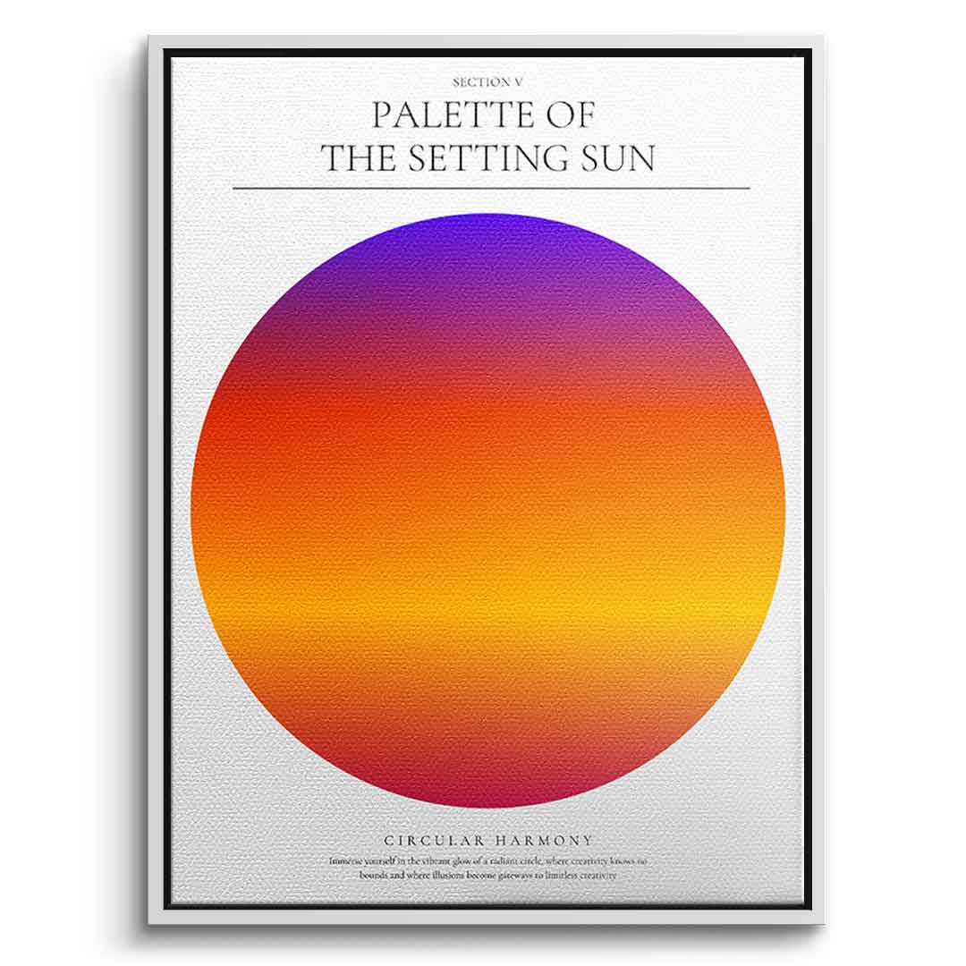 Palette of the setting sun