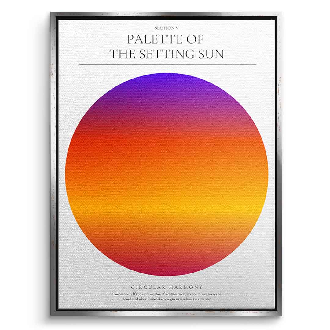 Palette of the setting sun