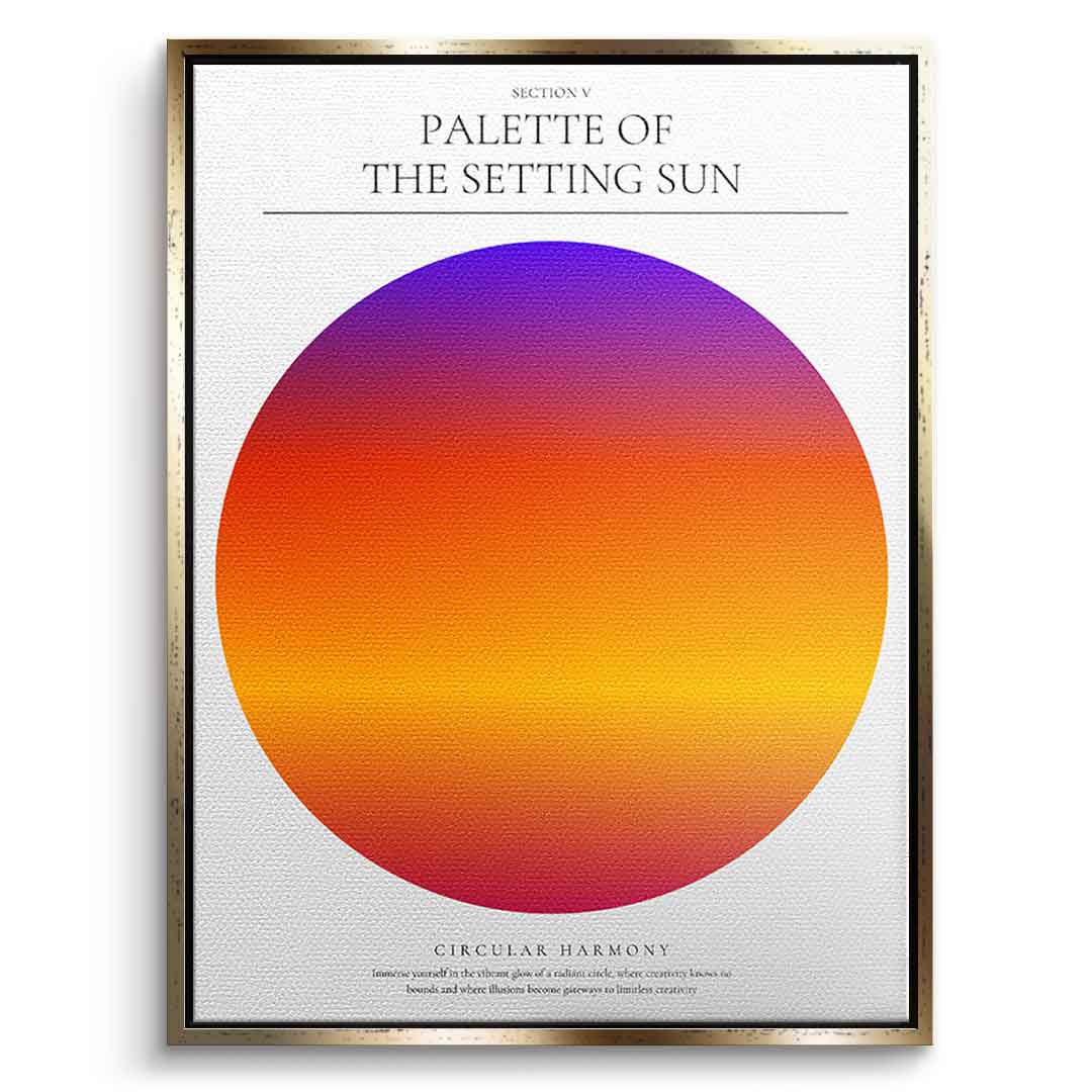 Palette of the setting sun