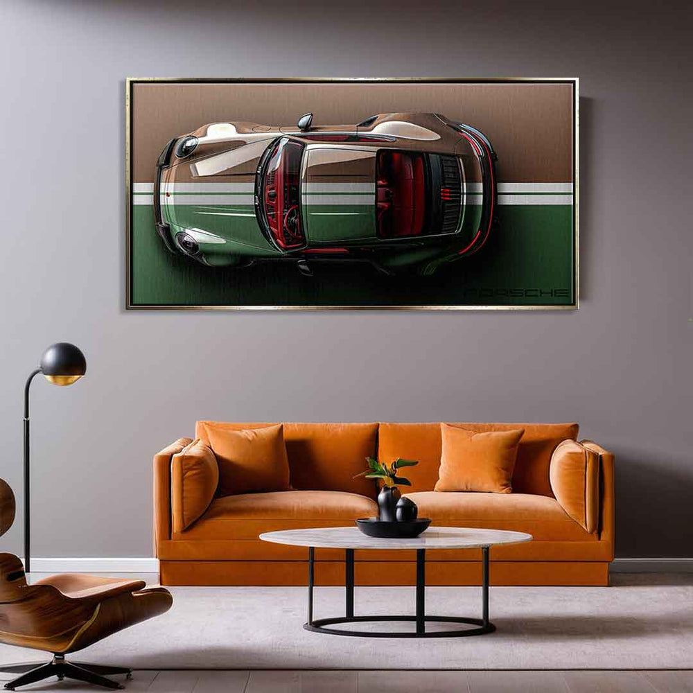 Porsche 911 Targa Leinwandbild – Ansicht 3