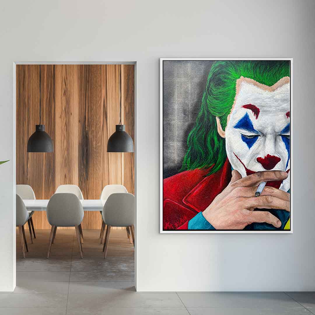 Leinwand Joker Abstrakt Bilder Wandbilder - Hochwertiger