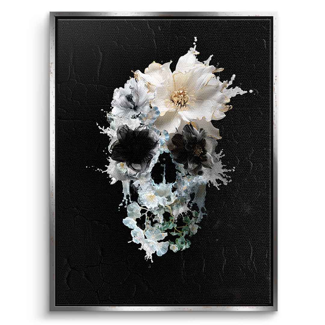 Splash Floral Skull