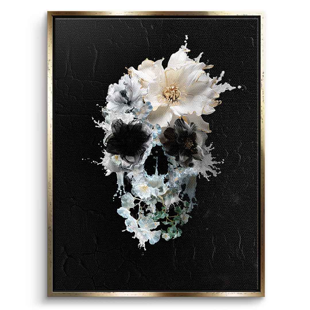 Splash Floral Skull
