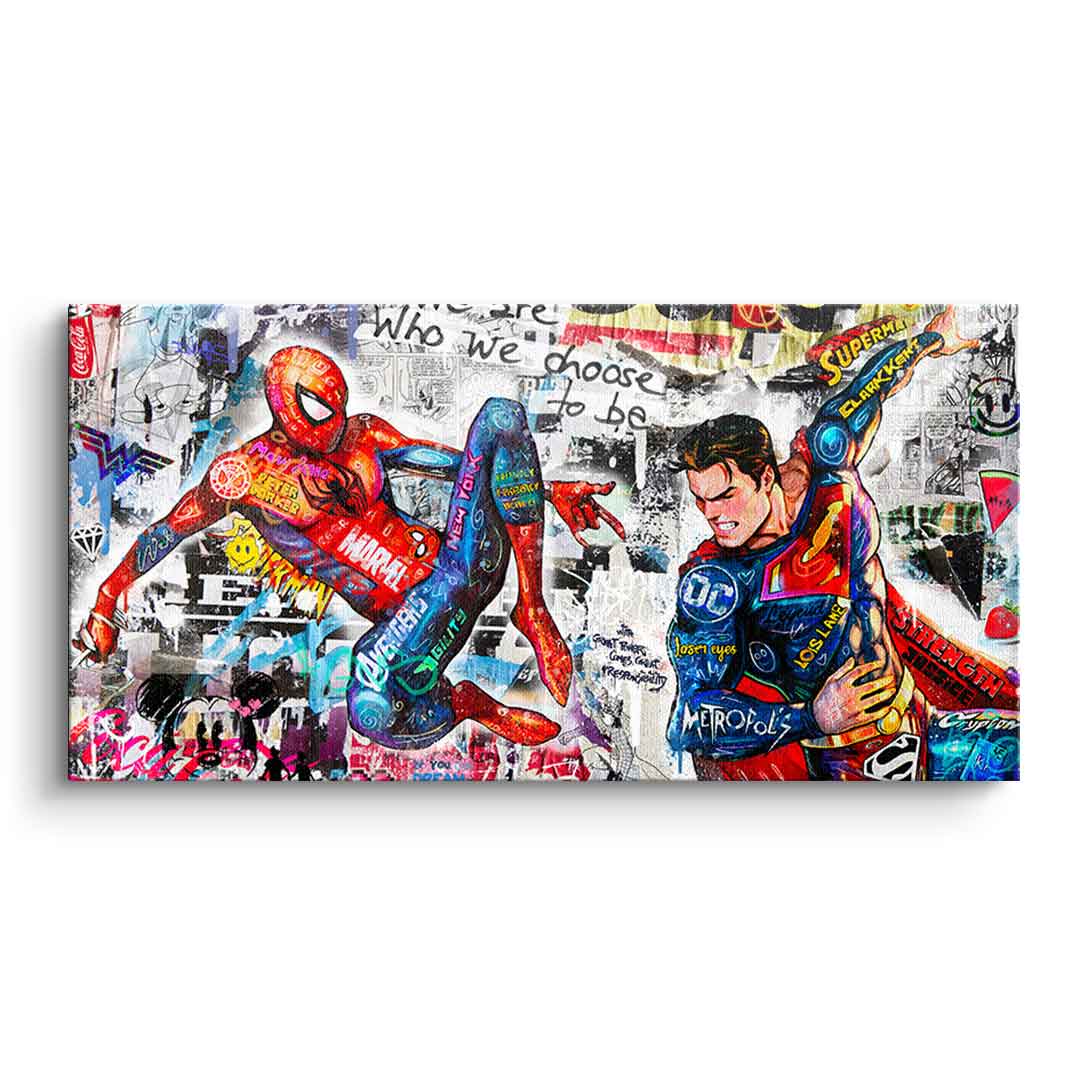 Superman meets Spiderman