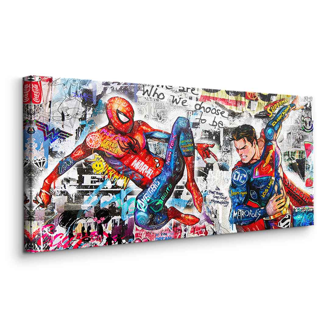 Superman meets Spiderman