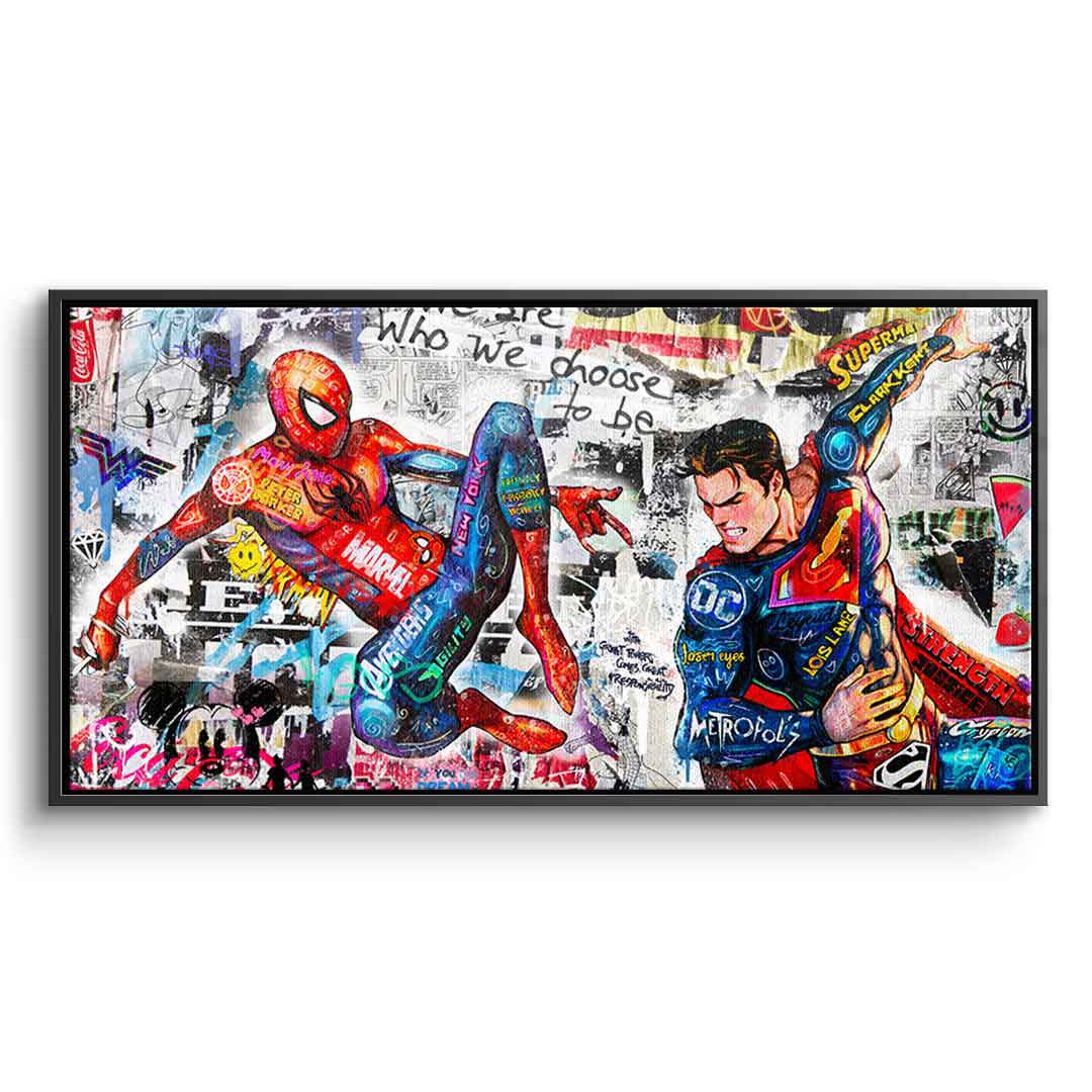 Superman meets Spiderman