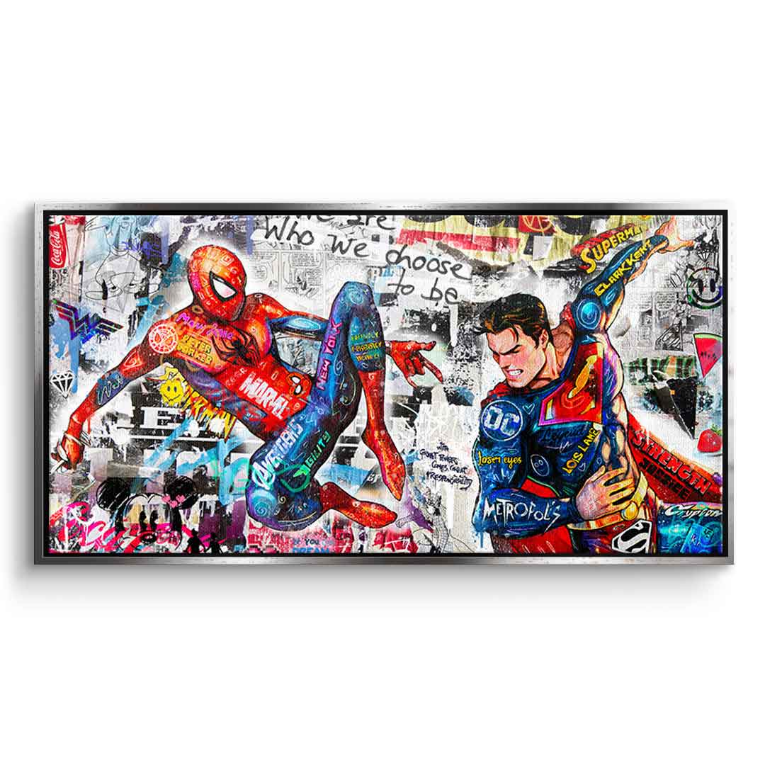 Superman meets Spiderman