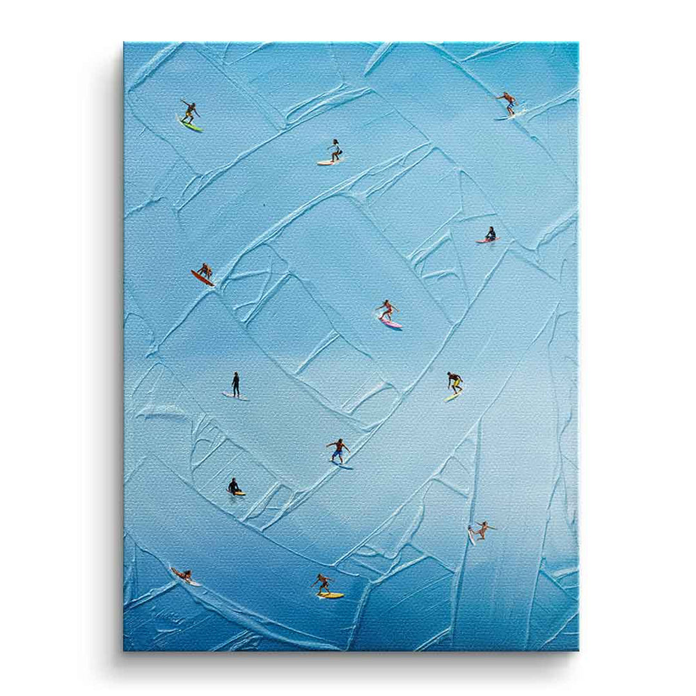 Surfing in Action als Leinwandbild – Sport Wandbild von DOTCOMCANVAS®