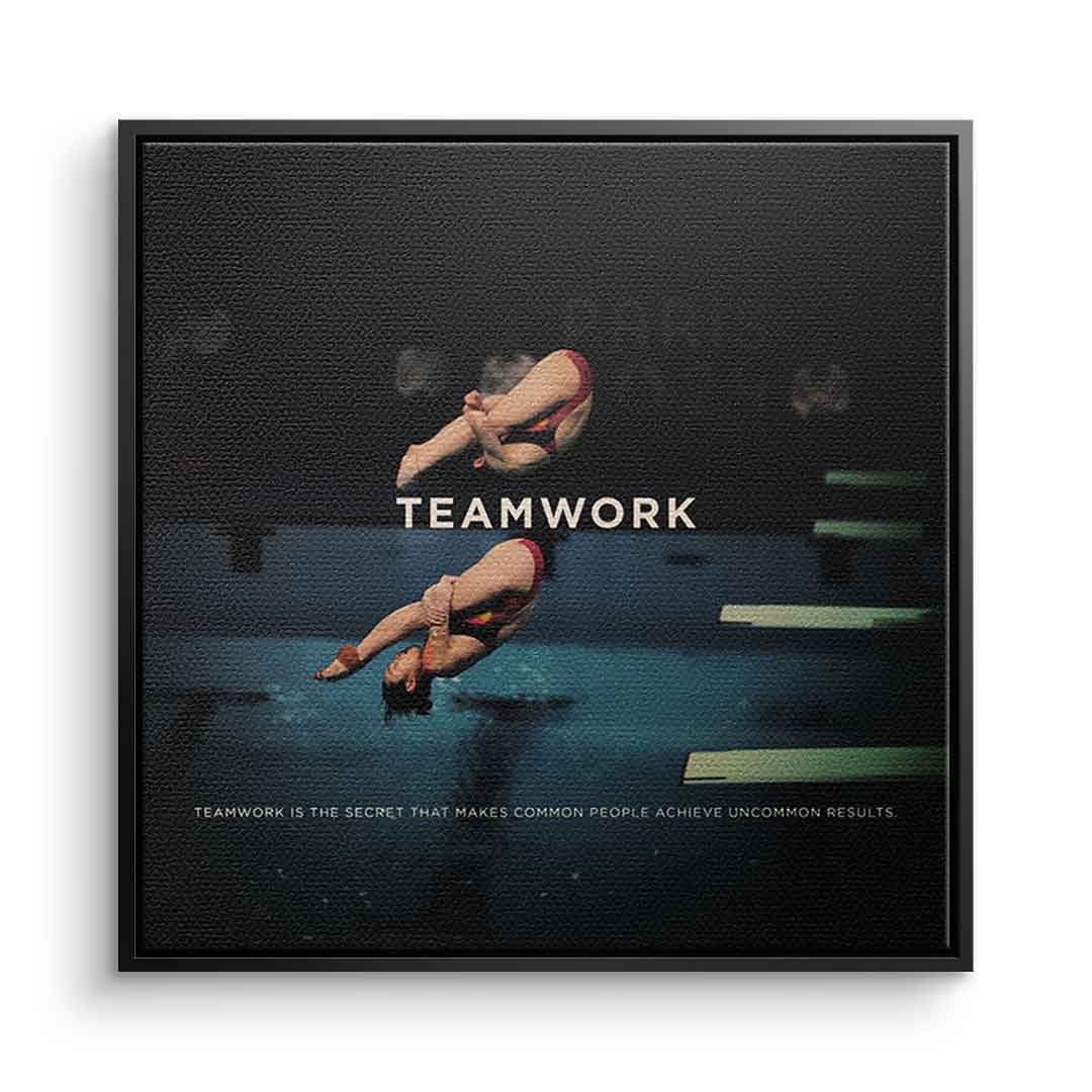 Teamwork #Turmspringen - Quadrat Edition