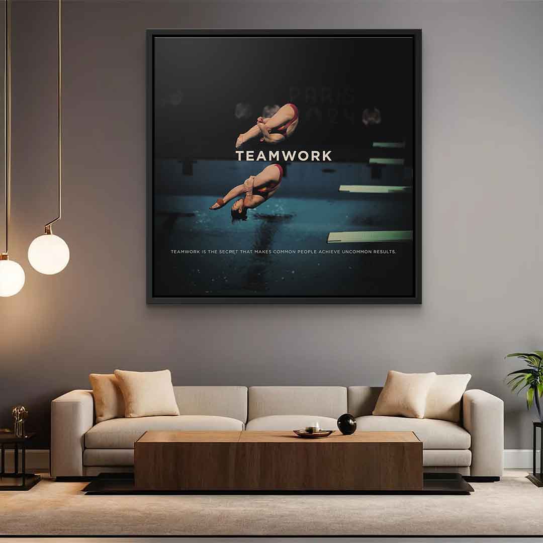 Teamwork #Turmspringen - Quadrat Edition