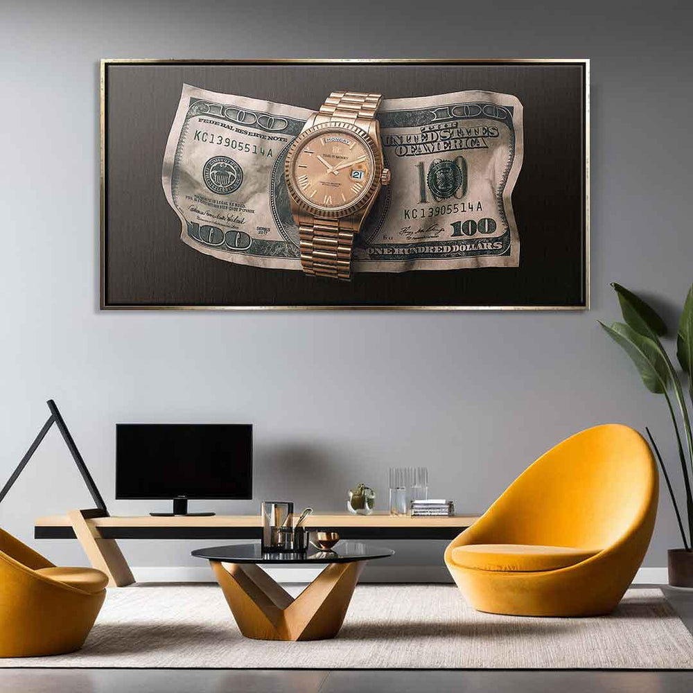 Time is Money Leinwandbild – Ansicht 3