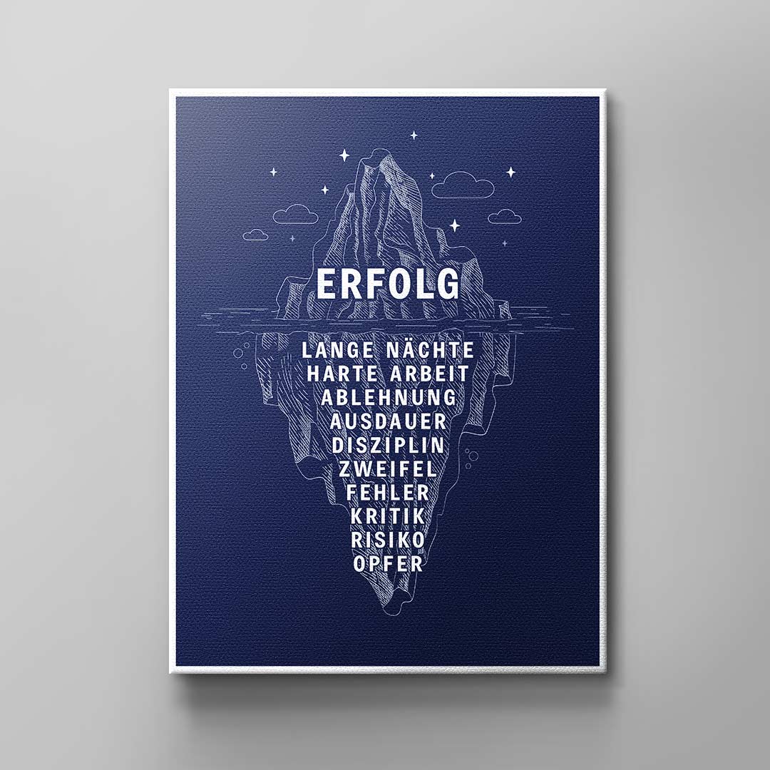 Eisberg des Erfolges #infografik