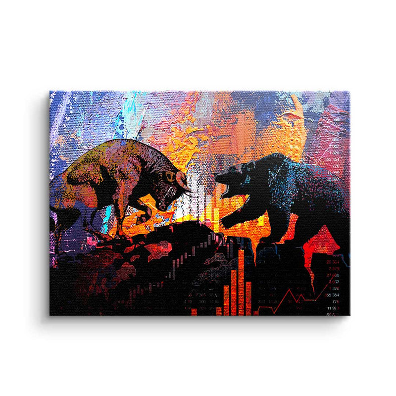 STOCK EXCHANGE AND TRADING Wall Art | Beautiful Canvas Art ready to hang | XXL stock exchange and trading