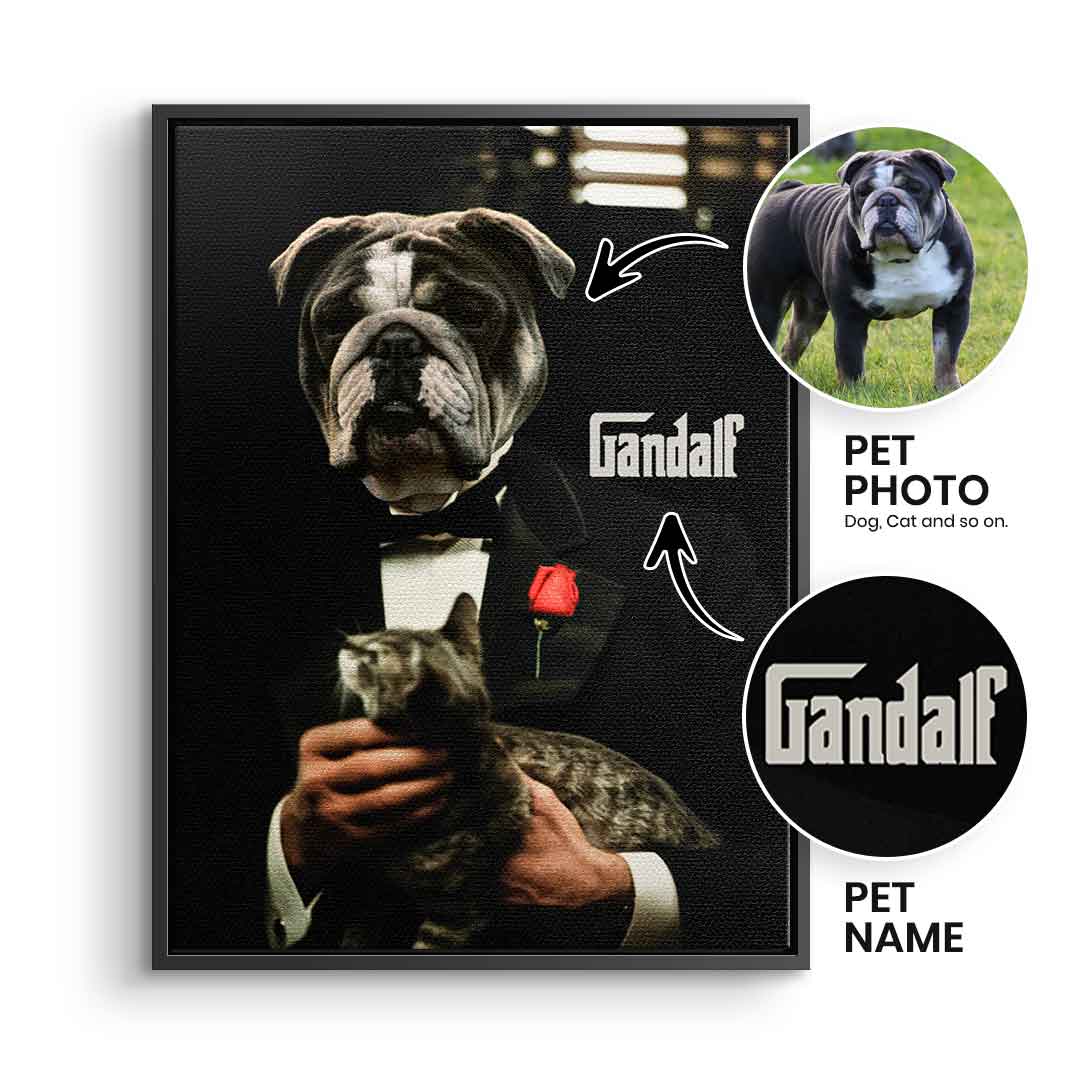 Godfather Haustier Portrait - Personalisierbar