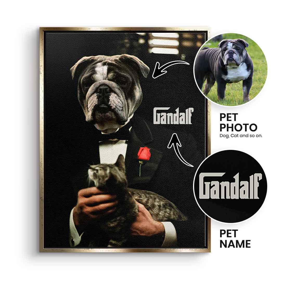 Godfather Haustier Portrait - Personalisierbar