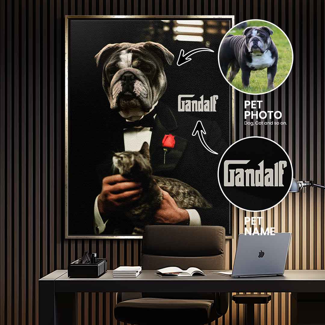 Godfather Pet Portrait - Customizable