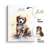 Wasserfarben Haustier Portrait Personalisierbar