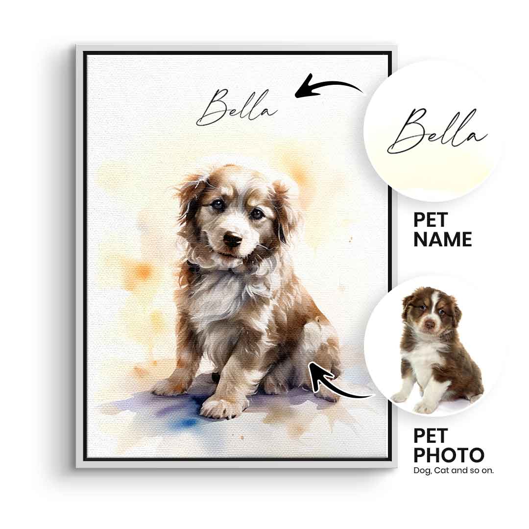 Watercolor Pet Portrait Customizable