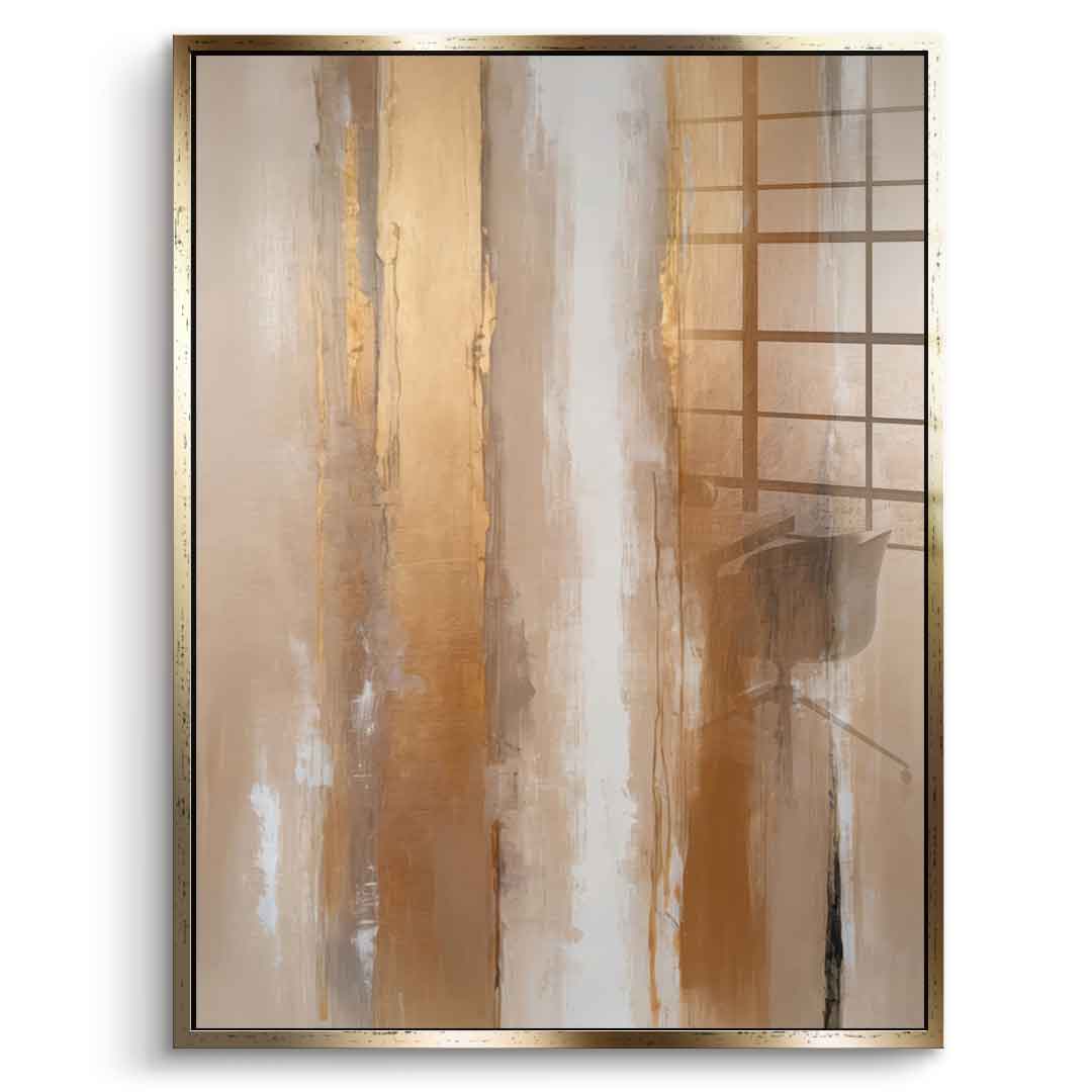 Stripes in Soft Neutrals - Acrylic Glass
