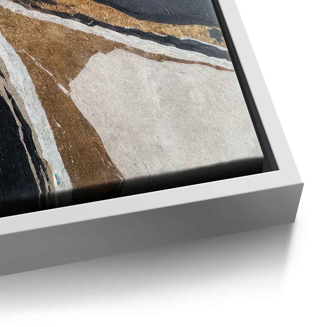 Textured Earth in Black and Gold