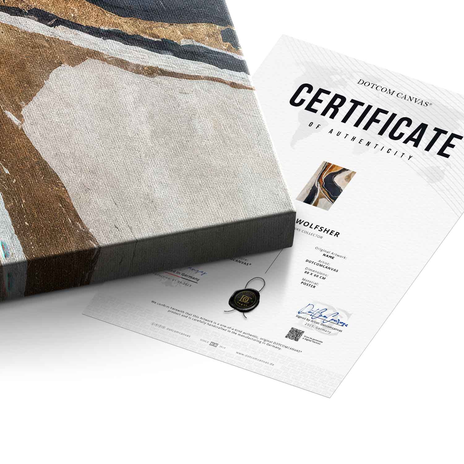 Textured Earth in Black and Gold