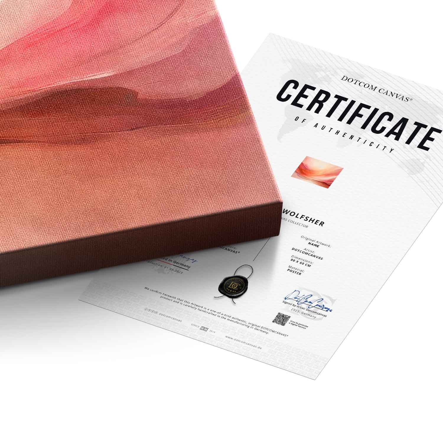 Waves of Peach and Pink