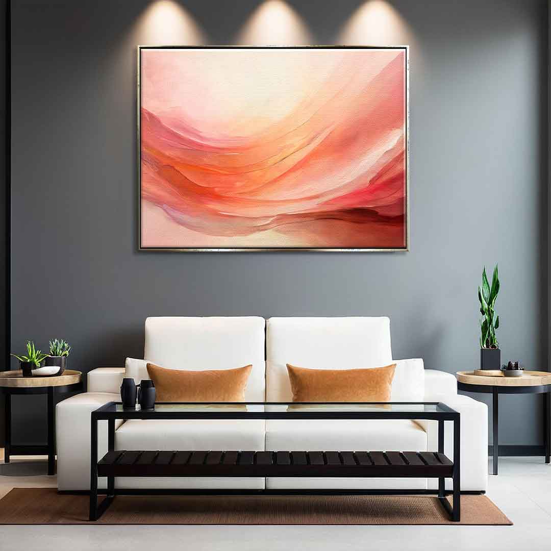 Waves of Peach and Pink